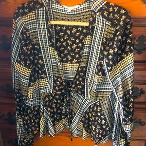 Long sleeve cover up to over a shirt, dress or bralette